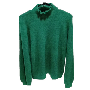 (391) HALOGEN GREEN SUPER SOFT LONG SLEEVES PULLOVER SWEATER SIZE MEDIUM